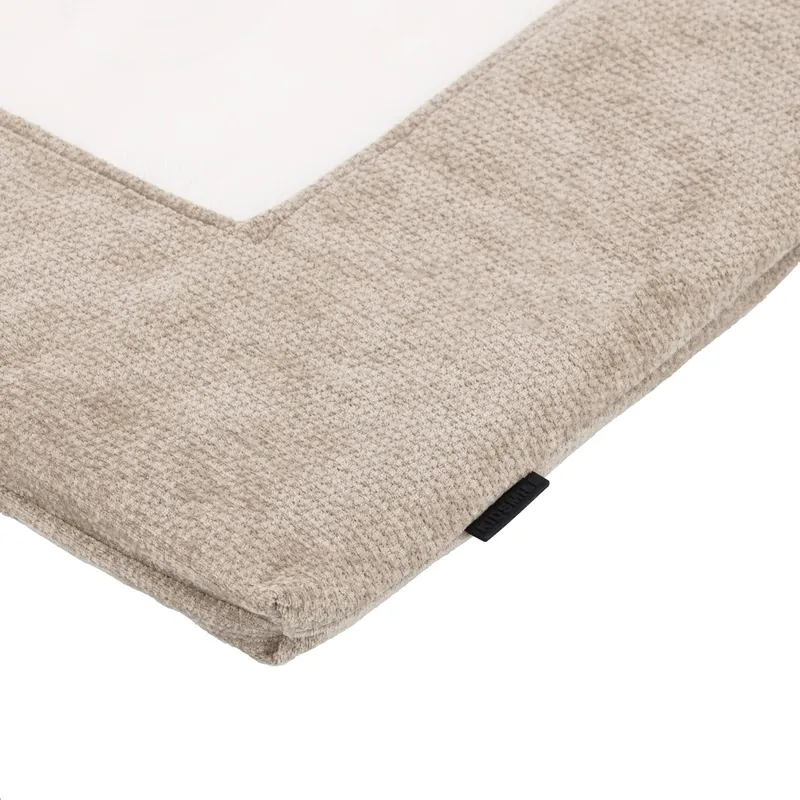 Kidsmill Laufstall Matratzenbezug - Chenille - 75 x 95 cm - Mocha