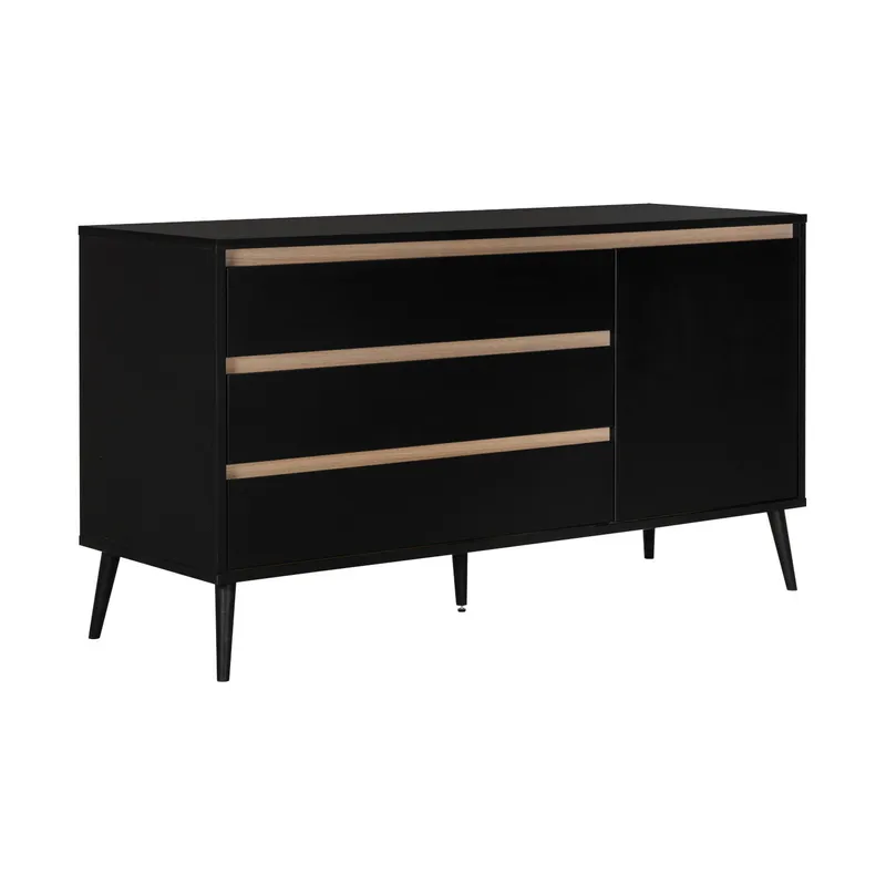 Europe Baby Sterre Kommode XL Schwarz / Eiche
