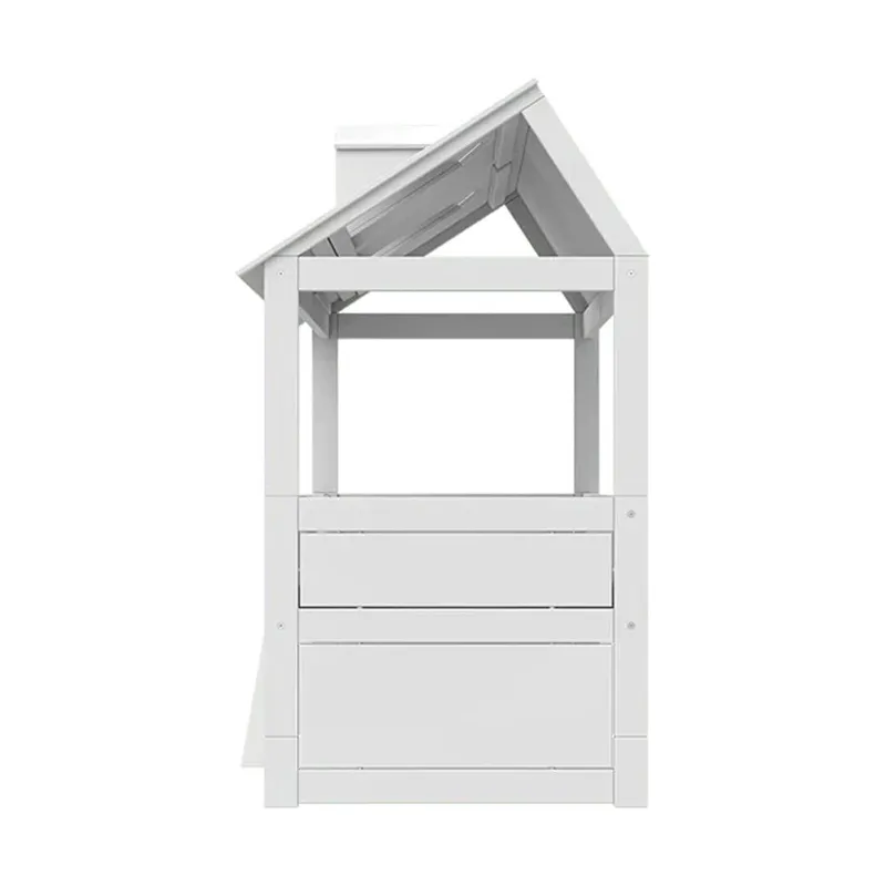 LIFETIME Kidsrooms Kajütenbett - Beachhouse - Mit Treppe & Luxus Lattenrost - Weiß