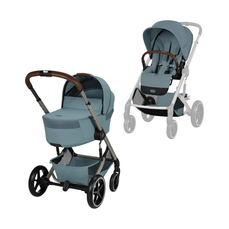 Cybex Balios S Lux 2-in-1 Kinderwagen mit Faltbarer Babywanne