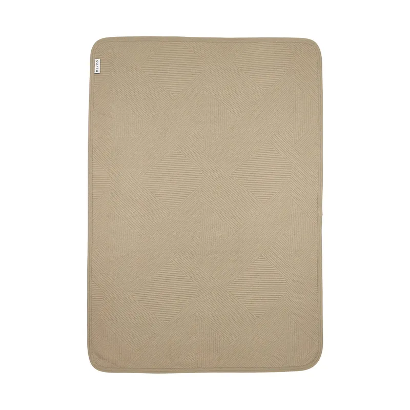 Meyco Jacquard-Flanelldecke – 75 x 100 cm – Pure Taupe