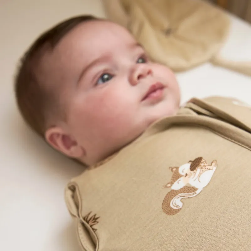 Forest Animals Cocoon Puckschlafsack - Sand