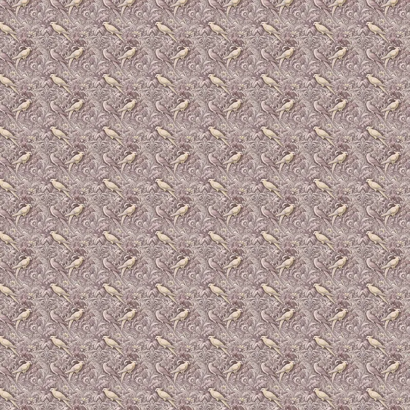 Creativ Lab Amsterdam Wellensittich Vliestapete - Purple - 389,6 x 280 cm