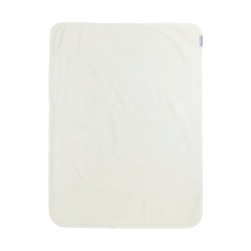 Meyco bouclé reisdeken Uni offwhite 3901001