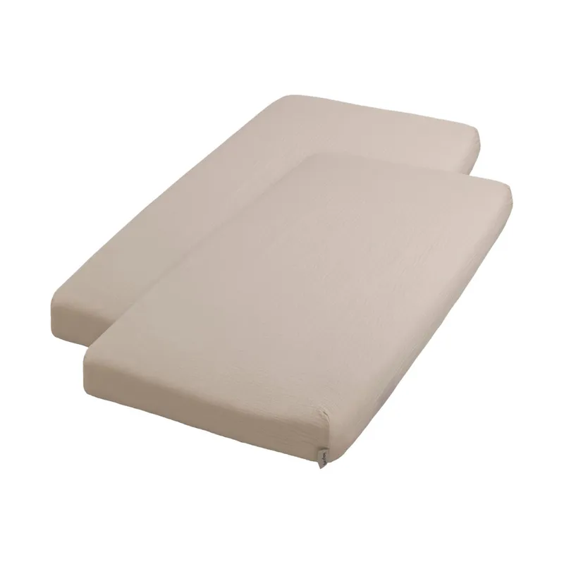 Baby's Only Spannbettlaken - Tender - 2-Pack - 40 x 80 - Beige