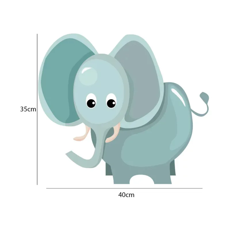 LM Baby Art Jungly Dschungel Elefant Wandsticker