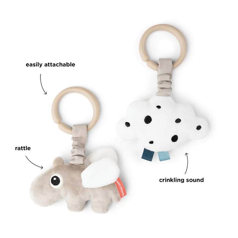 Done By Deer Happy Clouds Spielzeug – 2 Stück – Sand