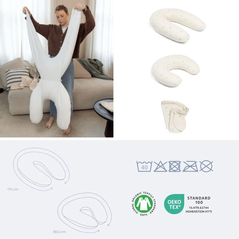 Doomoo Stillkissen Twisty 2-in-1 - Sweety Cream