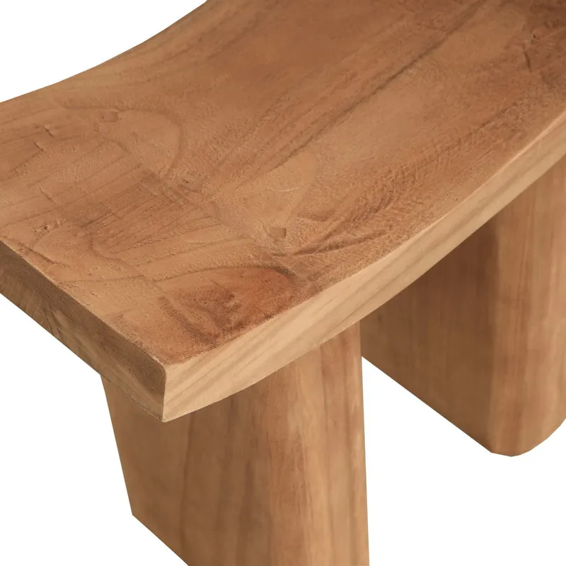 BePureHome Japan Hocker - Holz - Natur - 45x50x25 cm