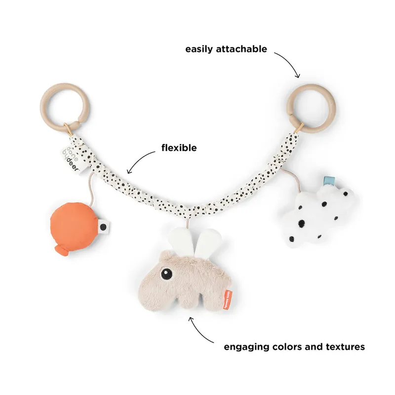 Done By Deer Happy Clouds Kinderwagenkette Sand