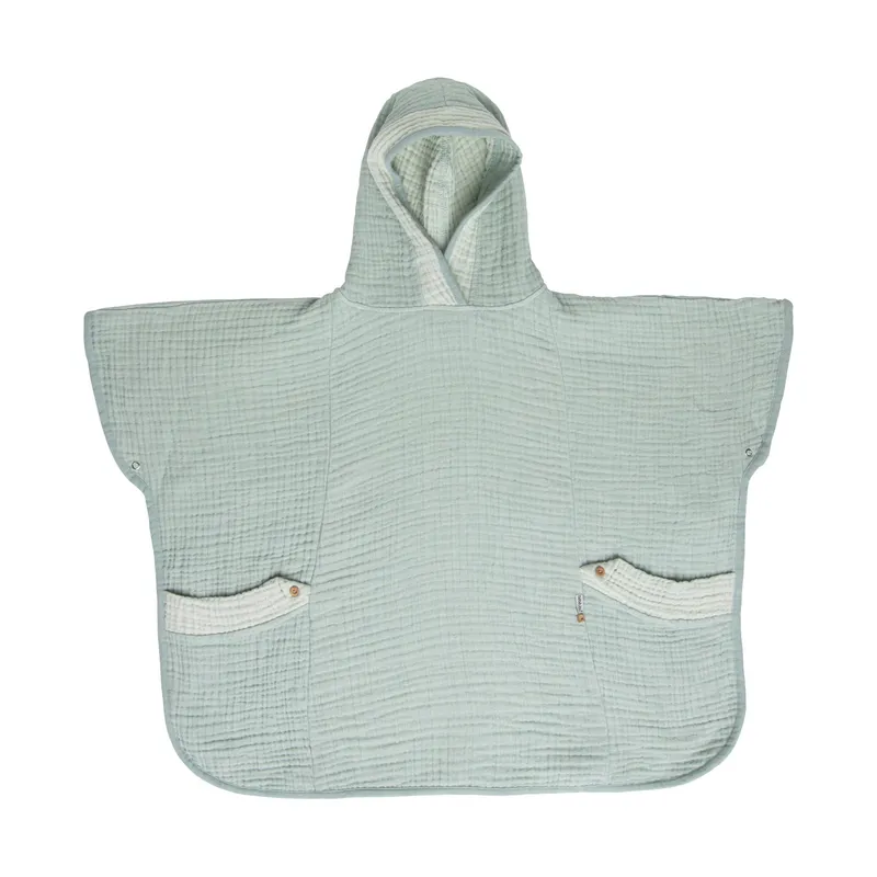 Bebe-Jou Pure Cotton Poncho Green 