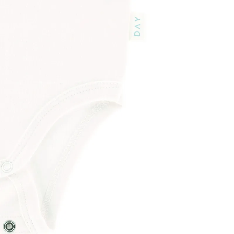 DAY Babybody Mitwachsend Ärmellos - Off White - Gr. 74/80