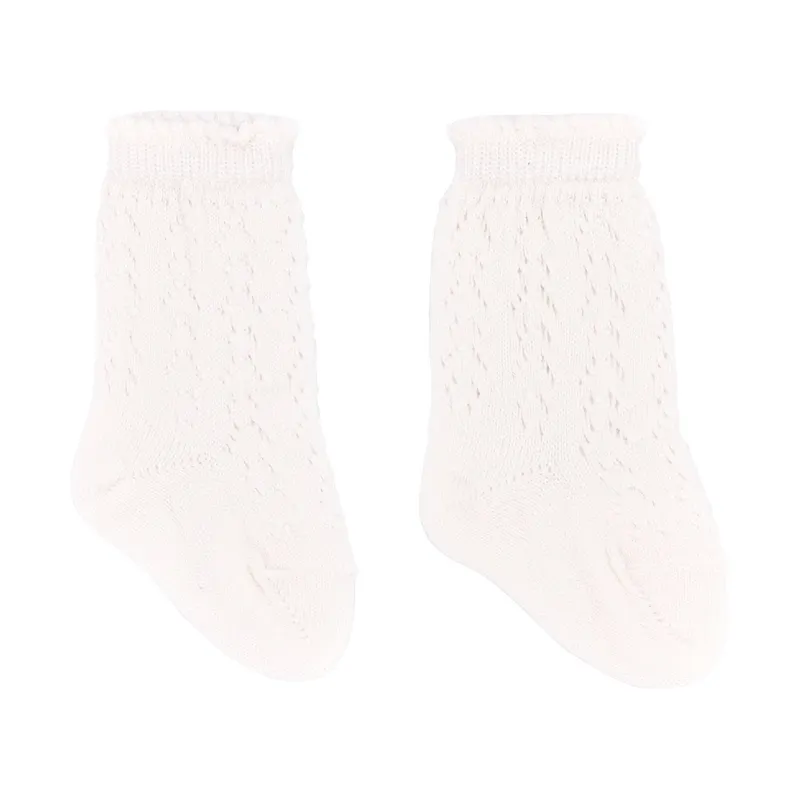 Bamboom Stricksocken - Cremé– 6 Monate