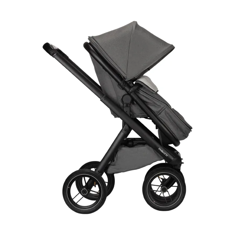 Dubatti One E5 Kinderwagen 2-in-1 - Black / Dark Brown