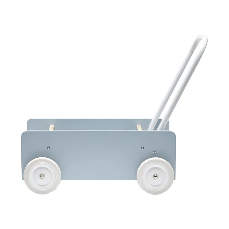 Kid's Concept Smallstuff Holz-Lauflernwagen Blue Grey