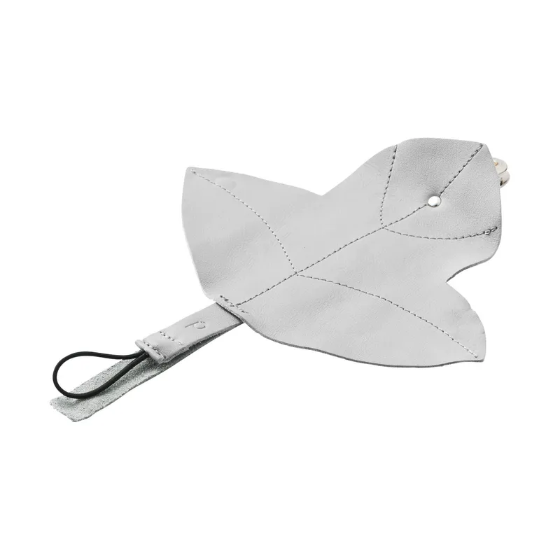 Dusq Leder Schnullerkette Cloud Grey
