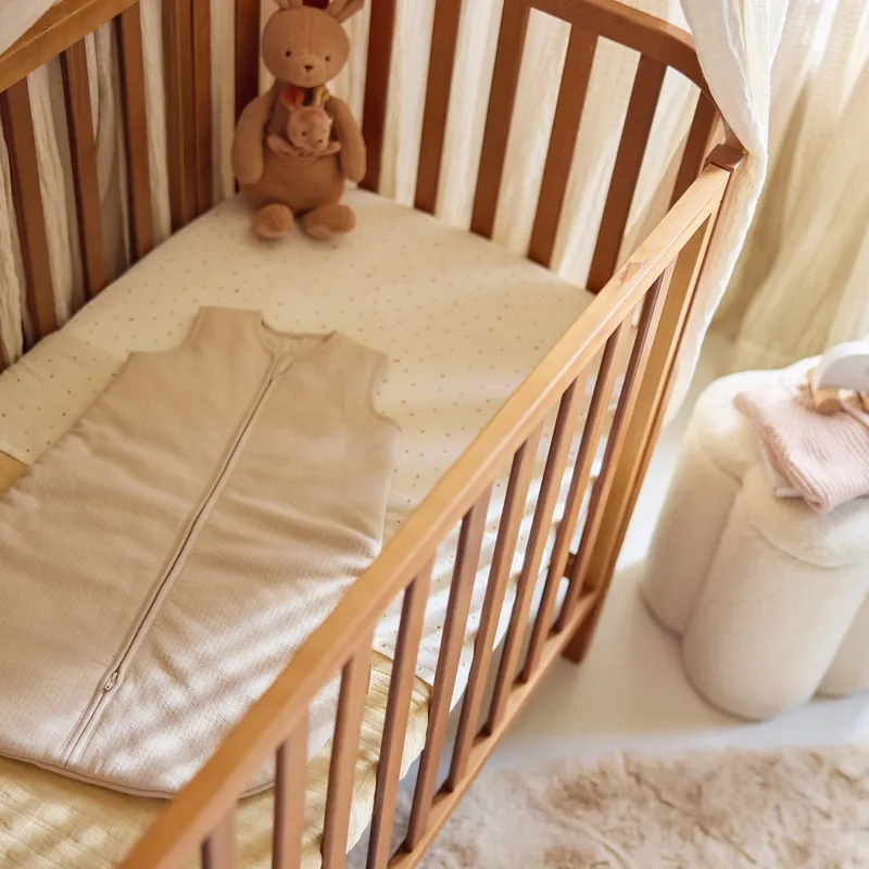 Jollein Schlafsack - Jersey - 90 cm - Little Waffle Sand
