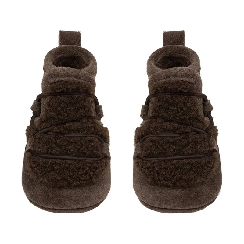 Mavies Teddy Boots – Größe L – Braun