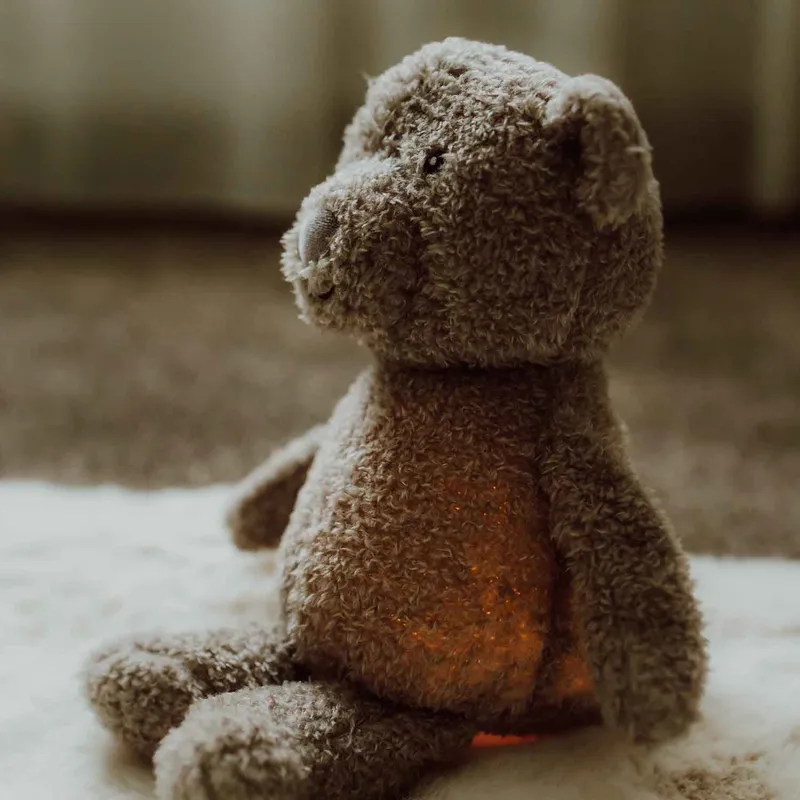 Flow Amsterdam Lou Plush Night Light – Grey