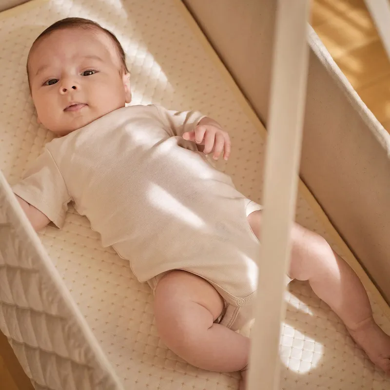 Moonboon Wasserdichter Matratzenschoner für Babyhängematte – 32 x 90 cm – Natur