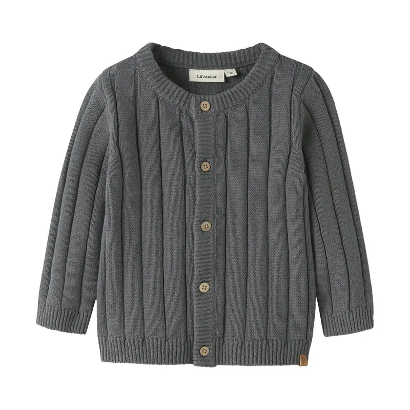 Lil' Atelier Poppy Seed Knit Cardigan - Gr. 74
