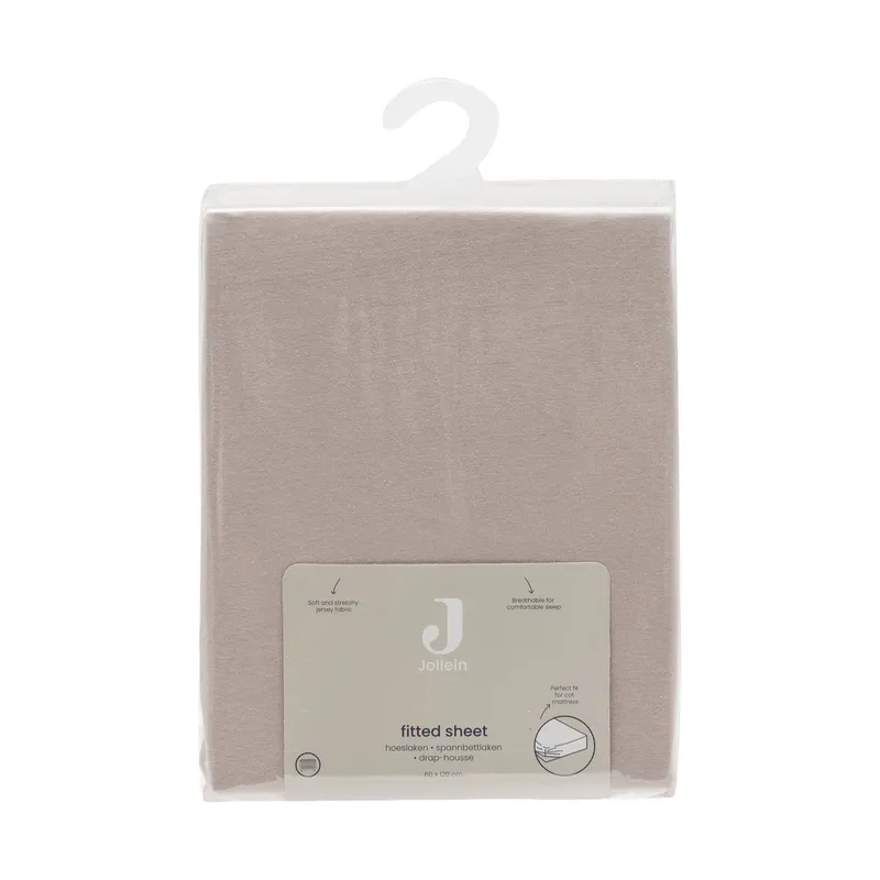 Jollein Spannbettlaken - 60x120 cm - Jersey - Silk Rose