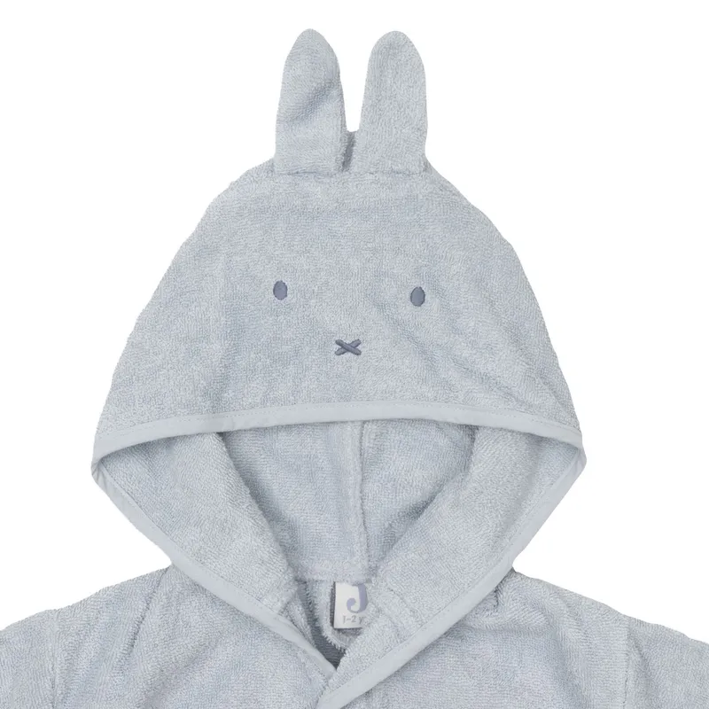 Jollein Miffy Bademantel - 1-2 Jahre - Cloudy Blue