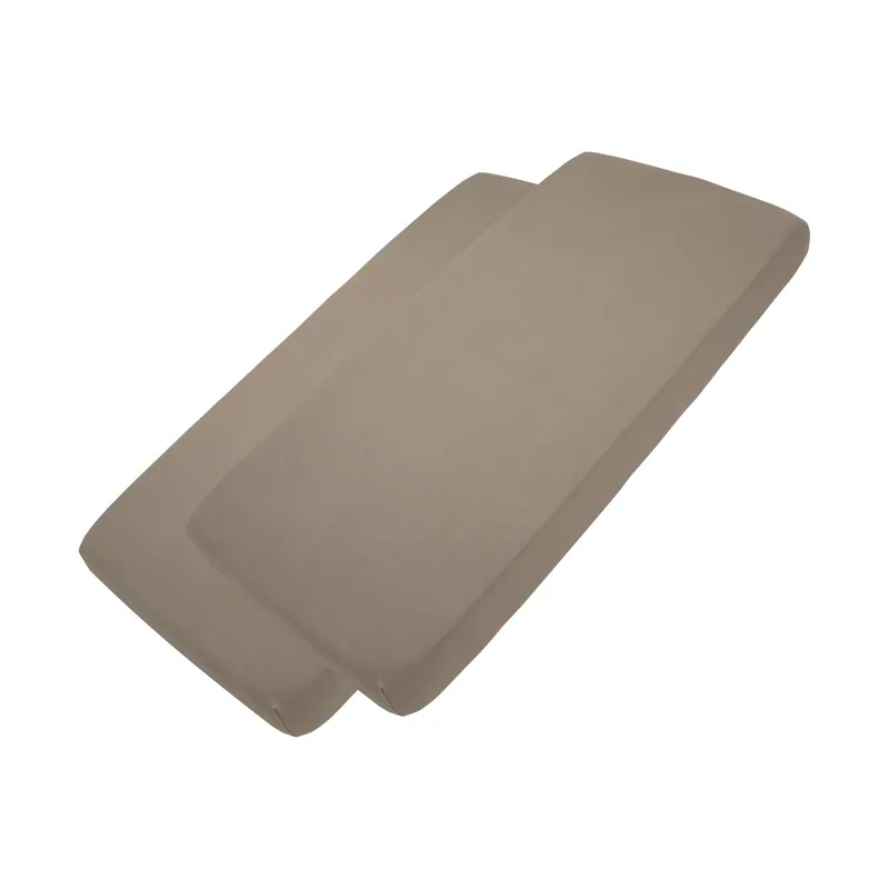Meyco Hoeslaken jersey Dark Taupe 50x90cm - 2-Pack