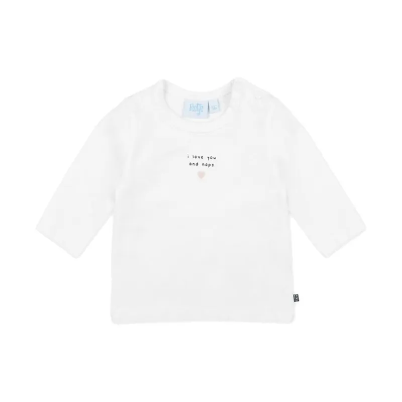 Feetje I Love You And Naps Dots T-Shirt Weiß Gr. 50