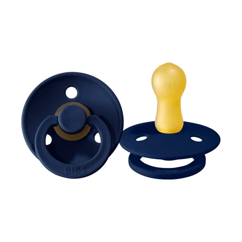 BiBs Retro Schnuller Deep Spance Blue / Petrol 6-18 Monate 2 Stück