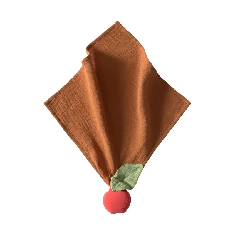 Oli & Carol Schmusetuch - Pepa The Apple - Braun/Rot
