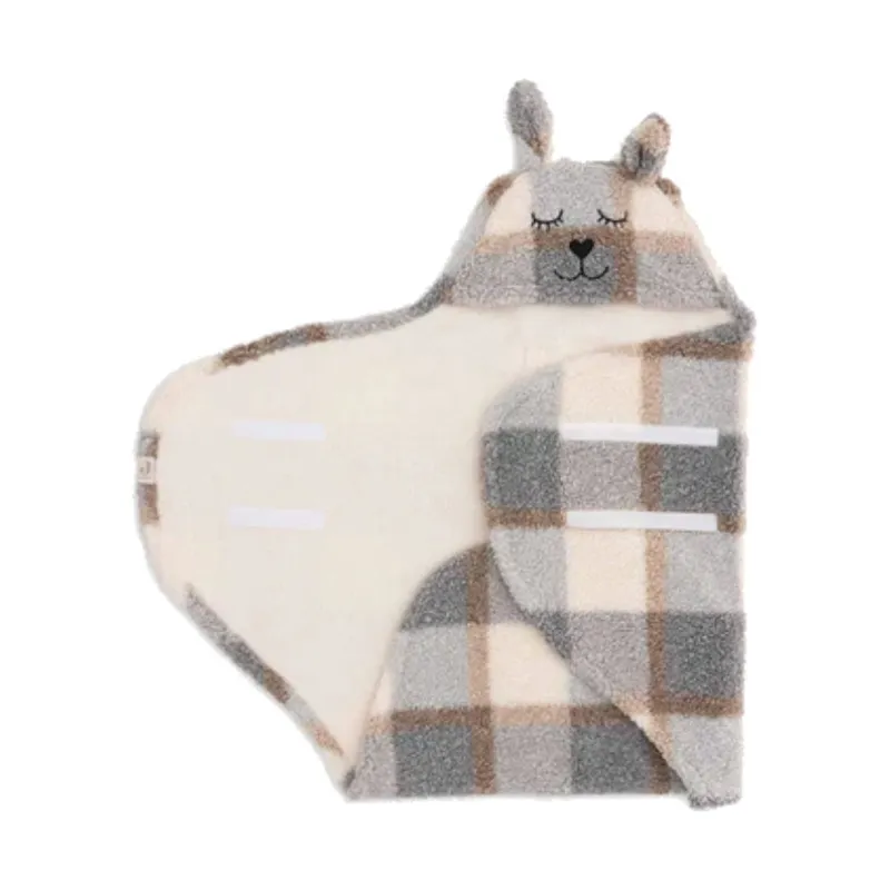 Jollein Einschlagdecke Bunny - Kariert - Boucle