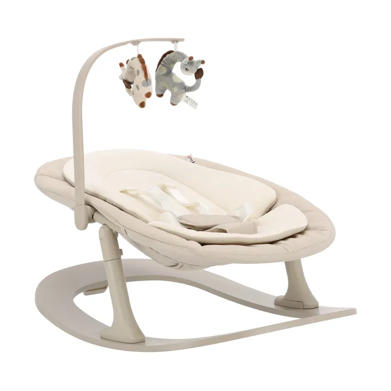 Qute Hochstuhl & Wippe - Q-Sittle - Full Clay/Brown/Ivory