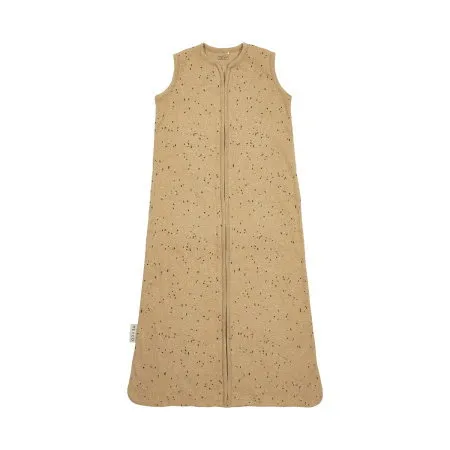 Meyco Rib Mini Spot Schlafsack - Sommer - 110 cm - Toffee Melange