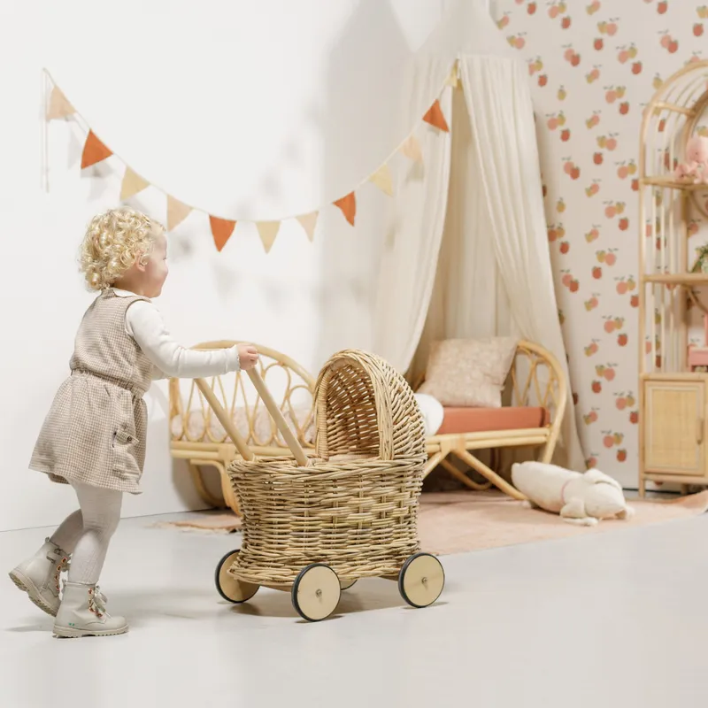Babypark Exclusief Classic Puppenwagen - Natur