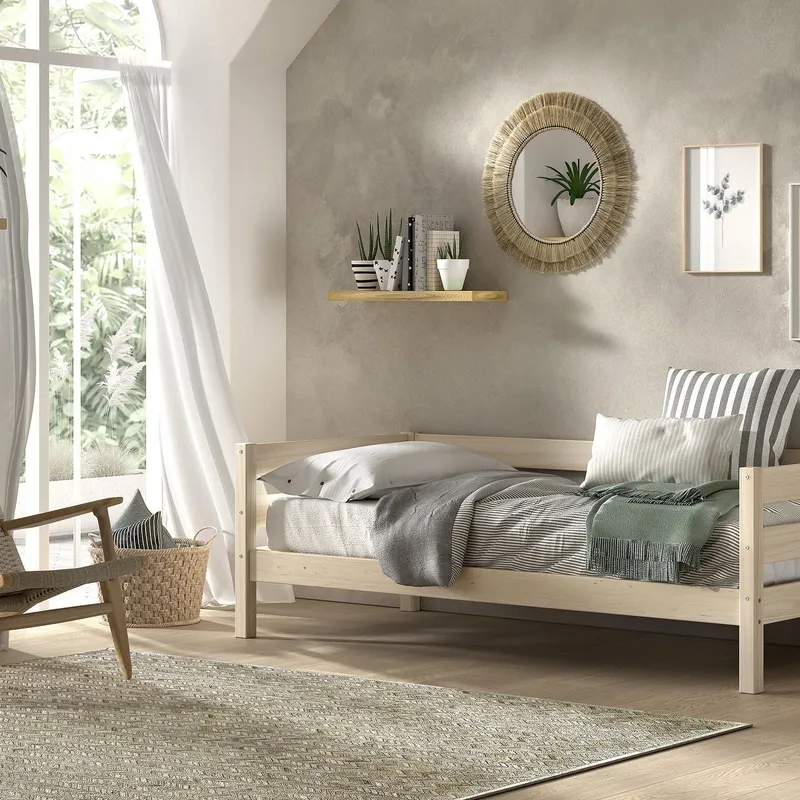 Vipack Hochbett Margrit - 90 x 200 cm - Milky Pine