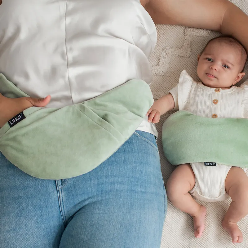 KipKep Wärmekissen-Set – Mama & Mini – Lexie + Woller Regular - Pale Green