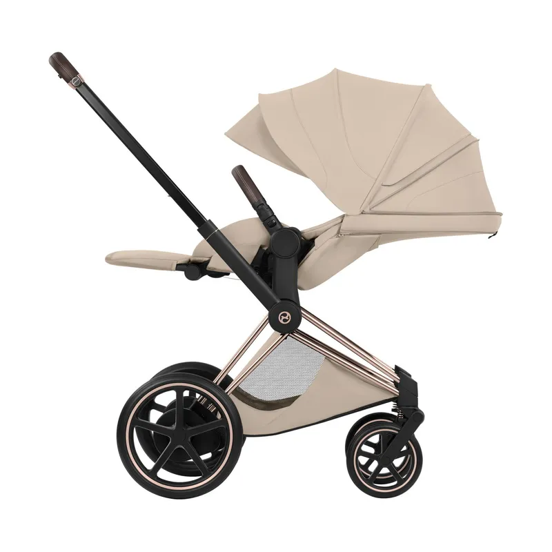 Cybex Kinderwagen 2-in-1 - e-Priam 5 Style - Rosegold/Cozy Beige