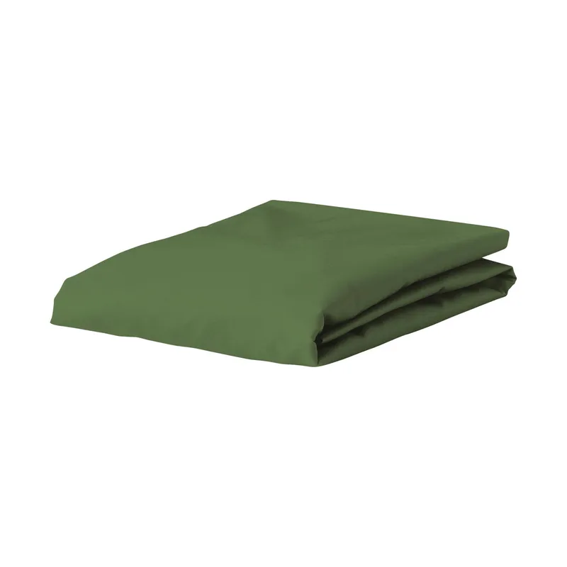Essenza Home Premium Percale Fitted Sheet Moss 120X200 400979-103-407