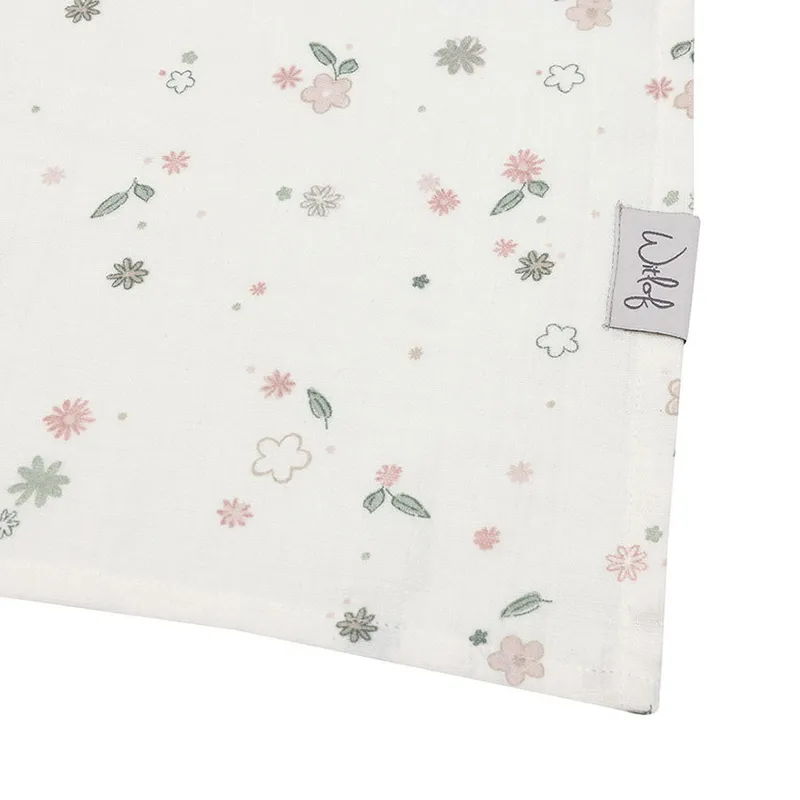 Witlof For Kids Hydrophiles Tuch XL - Vintage Flowers - 110 x 110 cm