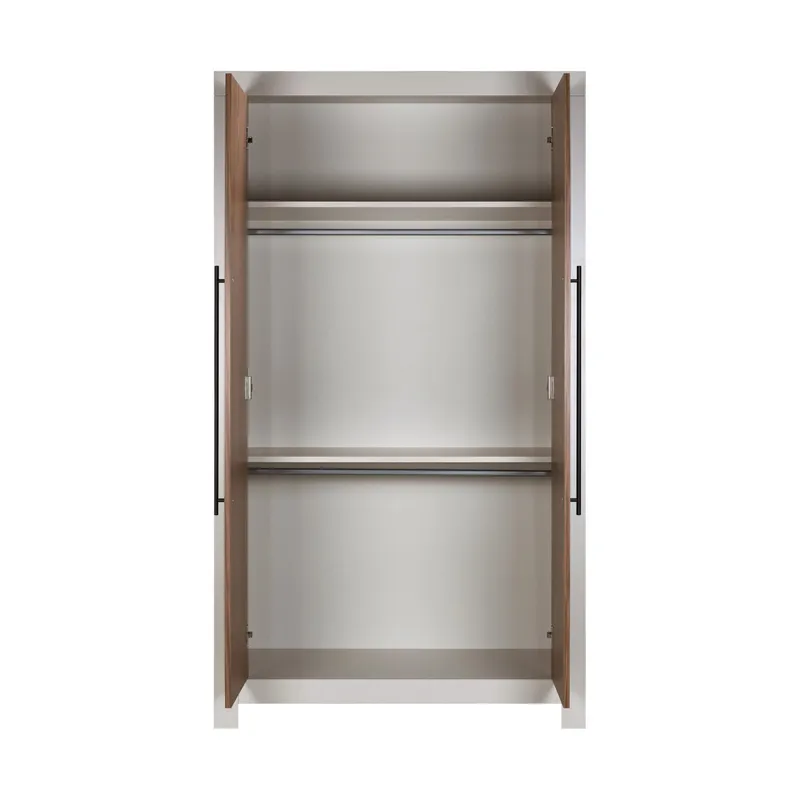 Europe Baby Vittoria III Kleiderschrank 2-türig – Cashmere / Walnut