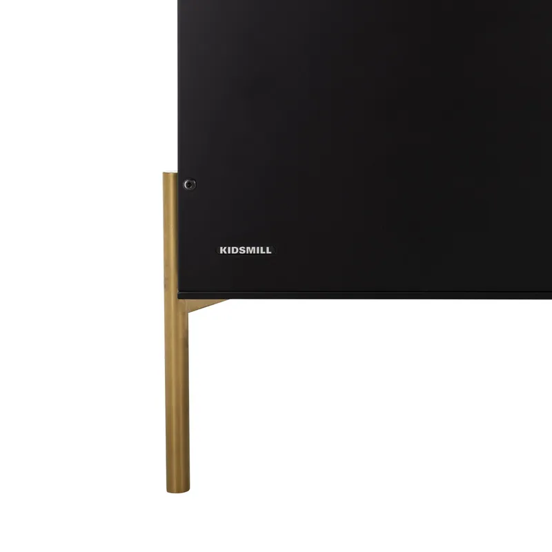 Kidsmill Boutique Babybett Schwarz / Brass 60 x 120 cm
