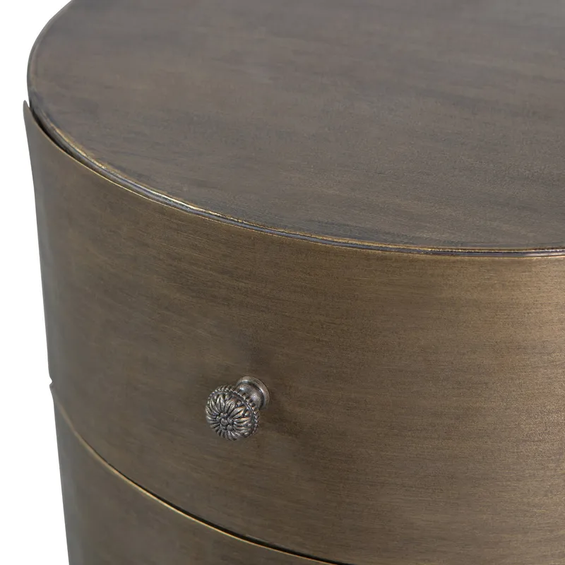 BePureHome Glossy Schränkchen - Metall - Antik Messing