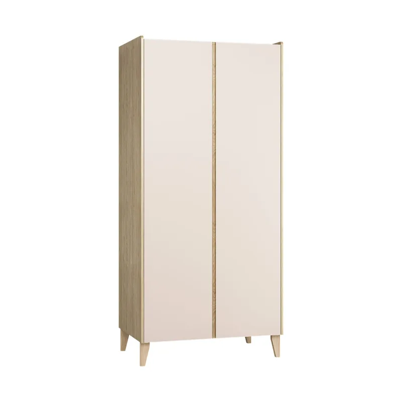 Vox Muve 2-türiger Kleiderschrank Eiche – Sand Beige