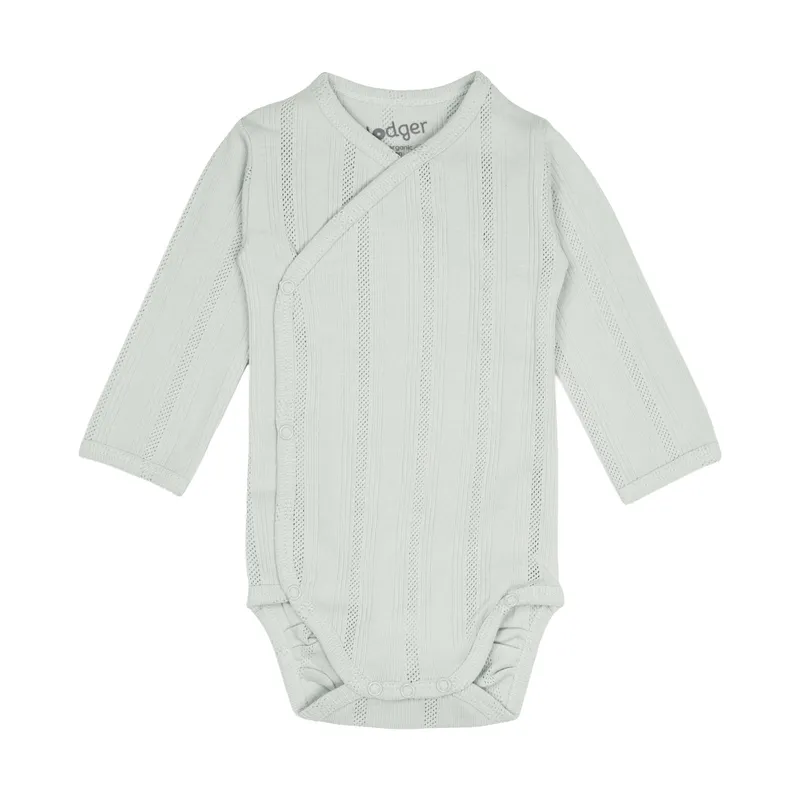 Lodger Babybody Langarm - Pointelle - Größe 62 - Silk