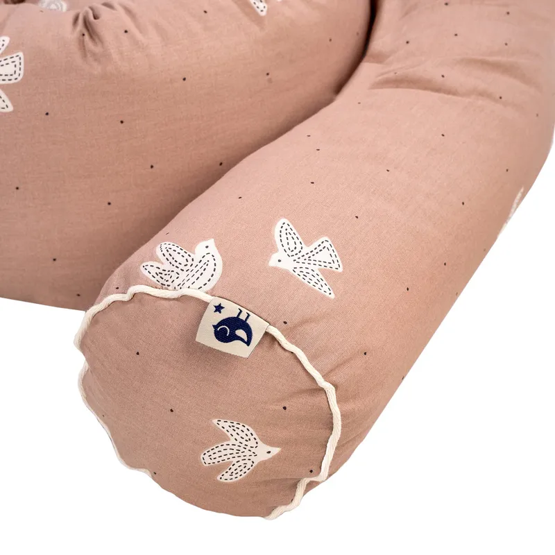 Julius Zöllner Bio-Bettumrandung – Rosa – Birdy – 180 cm
