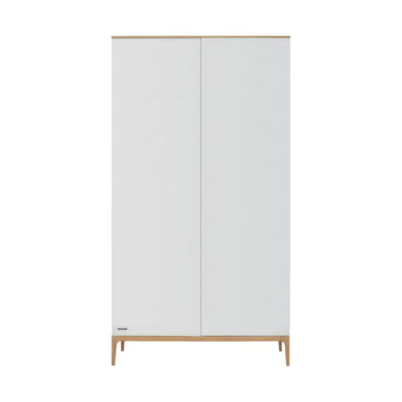 Kidsmill Intense II Kleiderschrank - 2-Türen - Mattweiß / Eiche