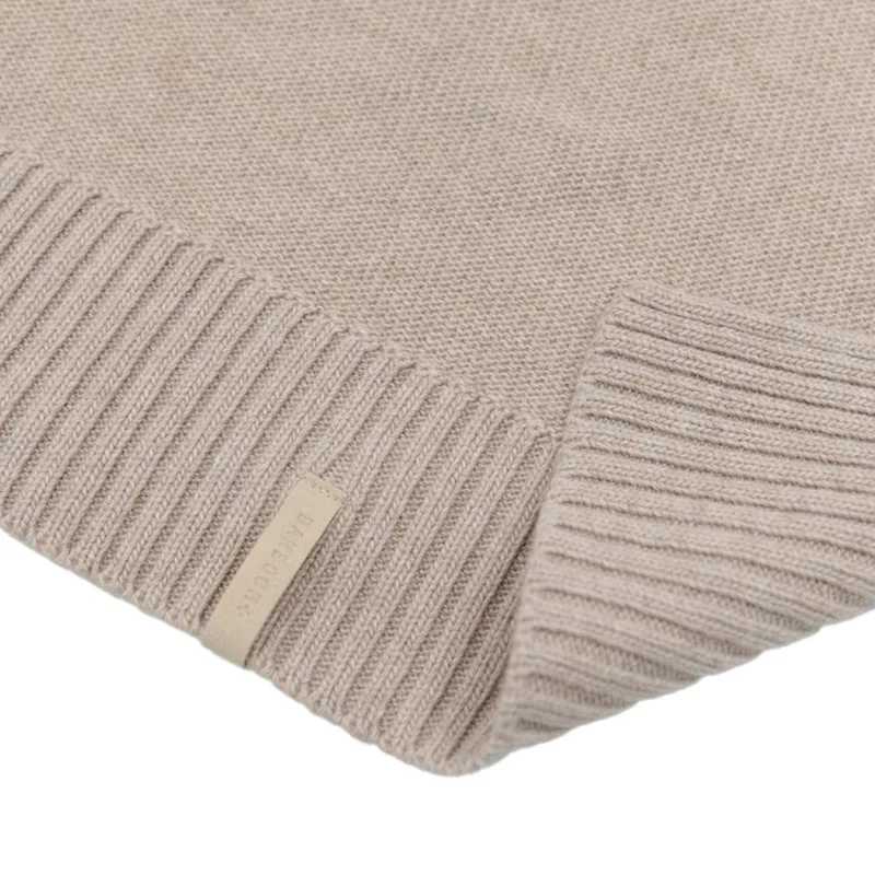 Bamboom 4-Jahreszeiten-Kaschmirdecke – 80×80 cm - Light Chocolate Melange