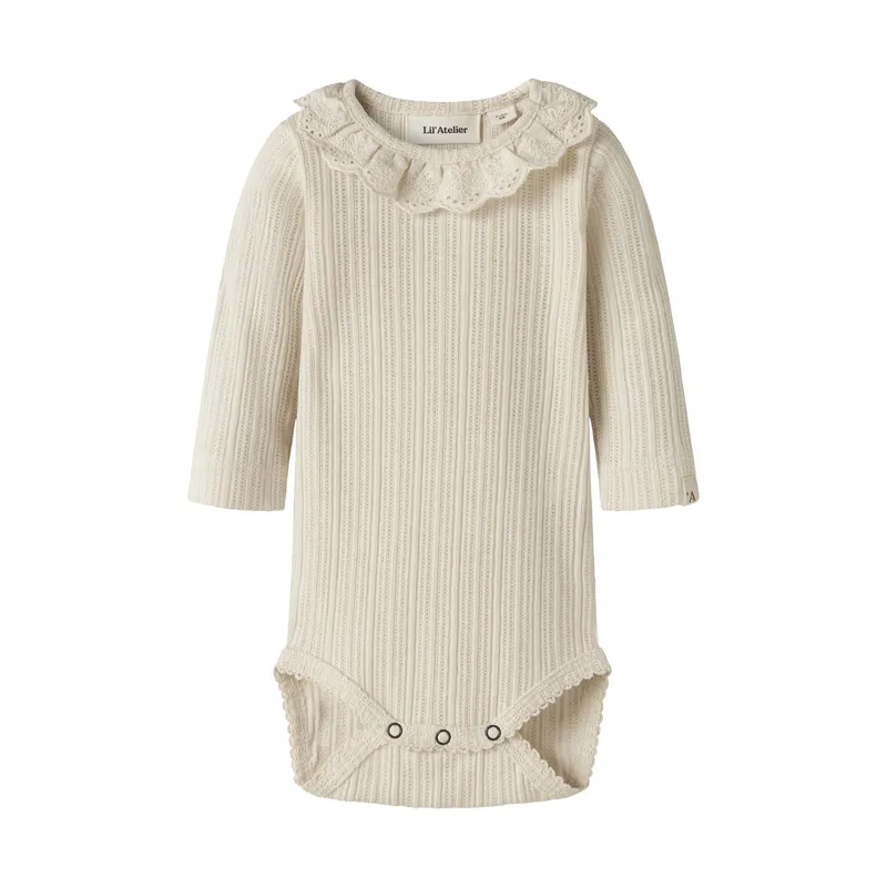 Lil Atelier Babybody - Turtledove - Gr. 62