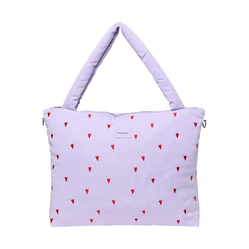 Studio Noos Wickeltasche - Puffy - Purple Hearts